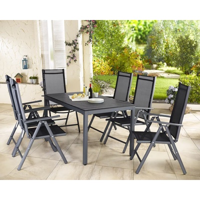 Deuba Zahradní hliníková sestava Bern 1+6 antracit