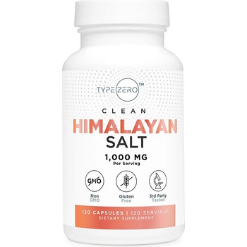 Nutricost TypeZero Натрий (Хималайска розова каменна сол) 320 mg 120 капсули | Nutricost (21220 (021101) NC)