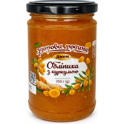 Džem rakytník s kurkumou 350g Zdorova rodyna