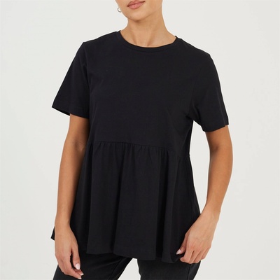Brave Soul Тениска Brave Soul Women's Smock T-Shirt - Black