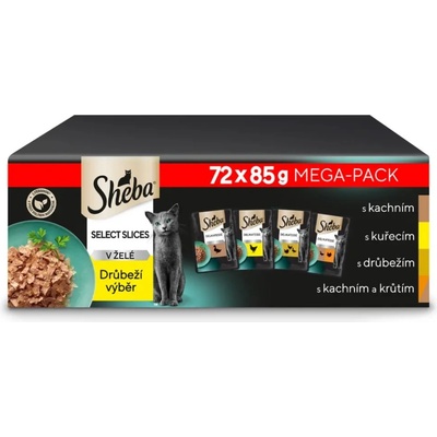 Sheba krmivo mokré mix chutí 6 kg