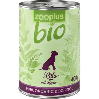 zooplus 6х400г Adult zooplus Bio, консервирана храна за кучета - био пуешко с тиква и тиквички