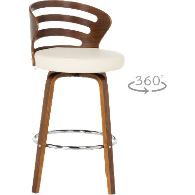 Carmen Бар стол Carmen 4041 - орех - крем (3521130_1)