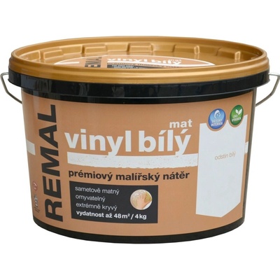 Remal vinyl biela umývateľná farba 8 kg