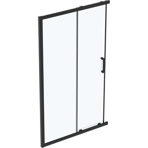 Ideal Standard Connect 2 - Плъзгащи се душ кабини, двукрилни, 120 см, черно/прозрачно стъкло K9264V3 (K9264V3)