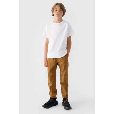 4F Chlapecké Jogger Casual Hladké Khaki 4FJWMM00TTR šedá