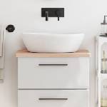 vidaXL Плот за баня 60x40x2, 5 см масивно дърво бук (355990)