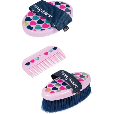 HKM Set čištění Funny Horses rose – Zboží Mobilmania