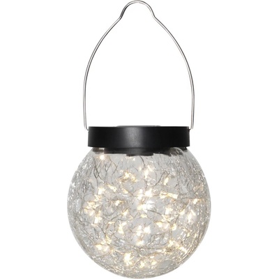 Star trading LED solární lucerna GLORY 30xLED P.12cm čirá