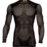 Aclima Мъжко мериносово термобельо Aclima WoolNet Light Crewneck Merino base layer - Jet Black (015-2198-0113)
