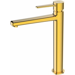 INVENA Висок смесител за умивалник Invena Glamour златен (BU-02-W09-V)