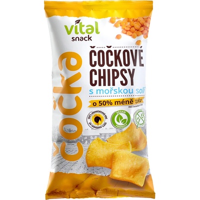 Rej Chipsy čočkové s mořskou solí 65 g