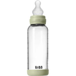 Bibs Стъклена бебешка бутилка Bibs - Със силиконов биберон, 240 ml, Sage (50201250) - ozone