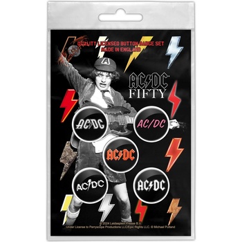 RAZAMATAZ значки/копчета ac/dc - bolt array - razamataz - bb115