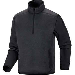 Arc'teryx Мъжки поларен пуловер Arc'teryx Covert 1/2 Zip Fleece jumper - Black Heather (005-7580-0113)