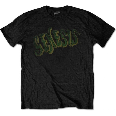 Genesis tričko Vintage Logo green čierne
