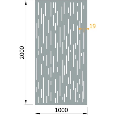 Hliníkový plech 1000x2000x3,0mm, bez povrchové úpravy, vzor 8312