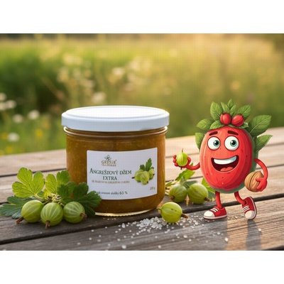 Grešík Angreštový Džem extra speciální 220 g – Zbozi.Blesk.cz