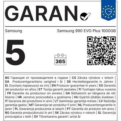 Samsung 990 EVO Plus 1TB, MZ-V9S1T0BW