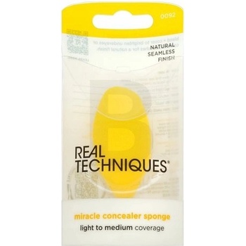 Real Techniques Miracle Concealer Sponge Duo houbička na korektor 2 ks žlutá