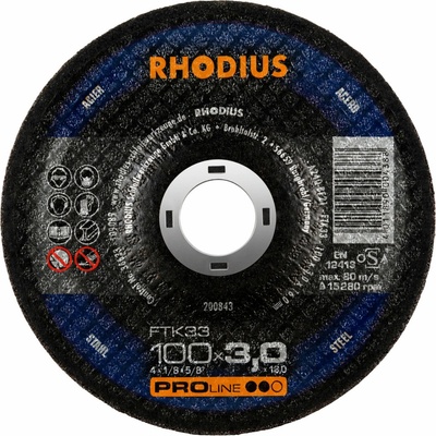 Rhodius Rezný kotúč 100 x 3,0 x 16,0 mm 200843