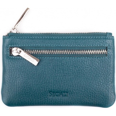 Segali Kožená mini peňaženka kľúčenka 7291 A blue