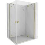 Mexen Mist-H Duo дясна отваряща се душ кабина 70 x 80 см, прозрачна, златна - (8A5-070L-080P-50-00)