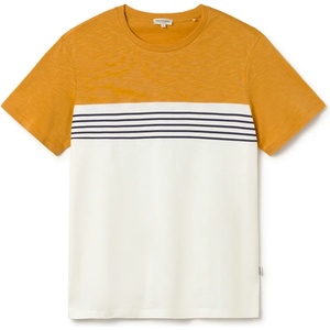 TWOTHIRDS Мъжка тениска TWOTHIRDS Plavi T-shirt - Ecru / Mustard (216-7655-0111)