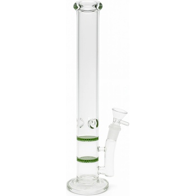 WeedShop Sklenený bong HoneyComb zelený 38 cm
