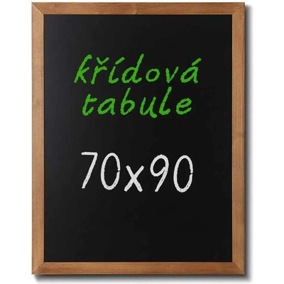 A-Z Reklama CZ CHBLB70x90 Woodboard nástěnná dřevěná křídová tabule světle hnědý lak 70 x 90 cm