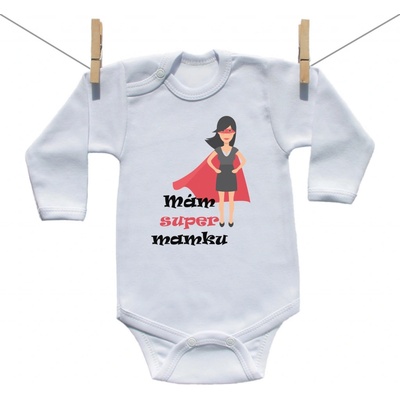Boodyy Body s dlhým rukávom Mám super mamku