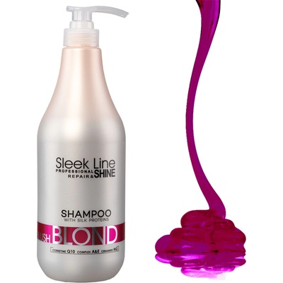 Sleek Line Blush Blond Stapiz regenerace a hydratace Šampon 1000 ml