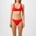 Ralph Lauren Logo Jacquard Bralette - Bright Hibiscus
