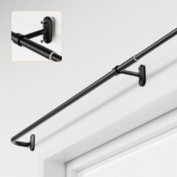 Onpira Garniža teleskopická tyč na závesy 128-243 cm Strieborná
