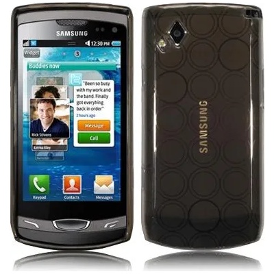 Samsung S8530 Wave II Силиконов Калъф Черен