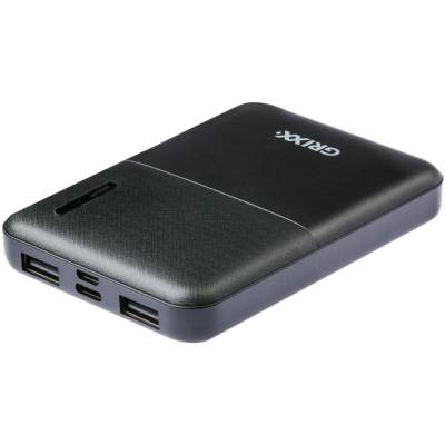 GRIXX Power Bank 5000mAh Micro USB и USB-C Черно (GREXTBP50B01)