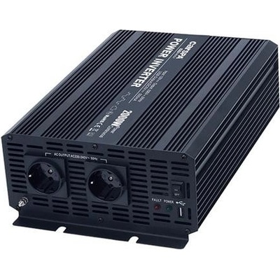Carspa CAR2KU-24 24V/230V+USB 2000W, modifikovaná sinus