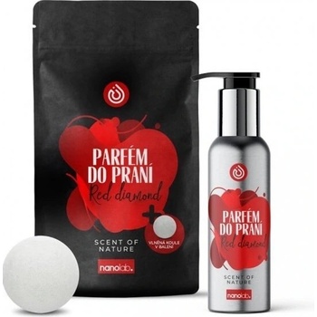 Nanolab parfém do prania aj sušičky Red diamond 300 ml + vlnená guľa