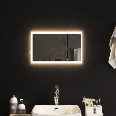 vidaXL LED огледало за баня, 30x50 см (3154074)