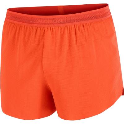 Salomon Мъжки шорти за бягане Salomon Sense Aero Splt 3'' Shorts Running shorts - Fiery Red (012-4164-0111)