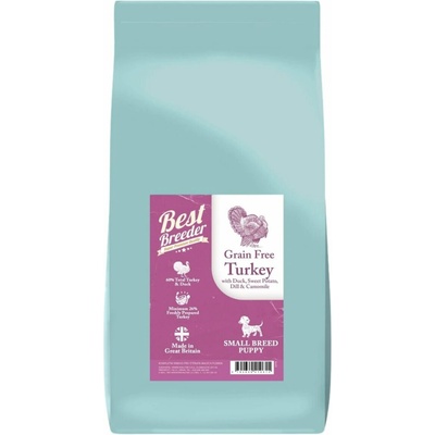 Best Breeder Grain Free Small Breed Puppy Turkey with Duck Sweet Potato Dill & Chamomile 2 kg