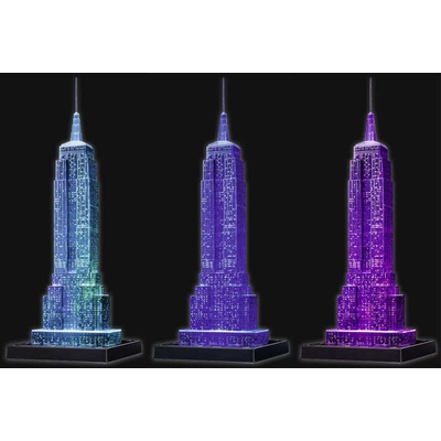 Ravensburger 3D puzzle svítící Empire State Building Noční edice 216 ks – Zboží Mobilmania