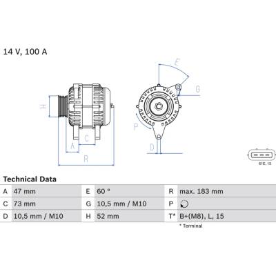 BOSCH Generátor 0986080920