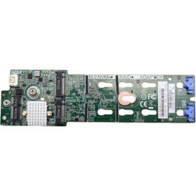 Lenovo Комплект за включване на RAID Lenovo ThinkSystem M. 2 NVMe 2-Bay, Поддръжка 2x NVMe дискове (x1 връзка) с интегриран Marvell RAID - 4Y37A09750 (4Y37A09750)