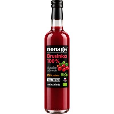 nonage Brusinková šťáva Džus Brusinka BIO Premium 500 ml