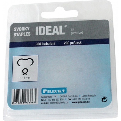 PILECKÝ Svorky IDEAL Zn pozinkované, 200 ks