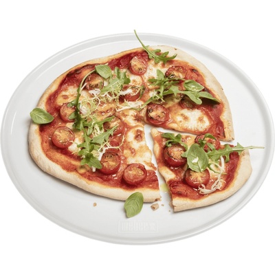 OKRÚHLY TANIER NA PIZZU 30 cm Porcelánový tanier na servírovanie pizze WEBER