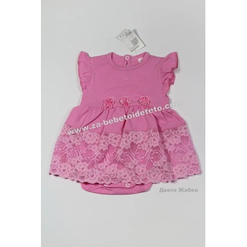 Image 1 of Светли Р и М ООД Боди рокля с къс ръкав Дантела, 68, 74, 80