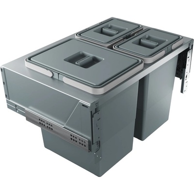 Elletipi Сиво вградено пластмасово кошче за рециклиране на боклук 42 l Block U-Sink 2.0 - Elletipi (PBR A3560B)