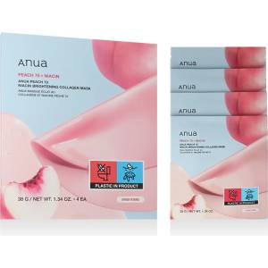 Anua Peach 70+ Niacin Brightening Collagen Mask 4 x 38 g